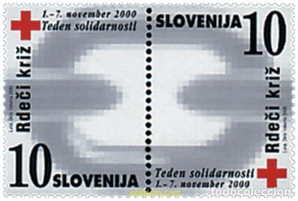 Sellos: 310321 MNH ESLOVENIA 2000 SOLIDARIDAD CON LA CRUZ ROJA