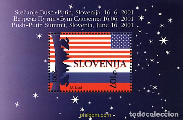 Sellos: 80820 MNH ESLOVENIA 2001 CONFERENCIA BUSH-PUTIN