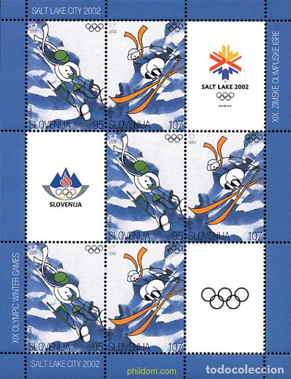Sellos: 12469 MNH ESLOVENIA 2002 19 JUEGOS OLIMPICOS INVIERNO. SALT LAKE CITY 2002