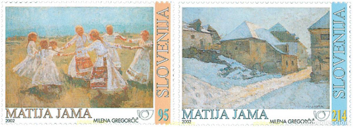 Timbres: 103337 MNH ESLOVENIA 2002 130 ANIVERSARIO DEL NACIMIENTO DEL PINTOR MATIJA JAMA