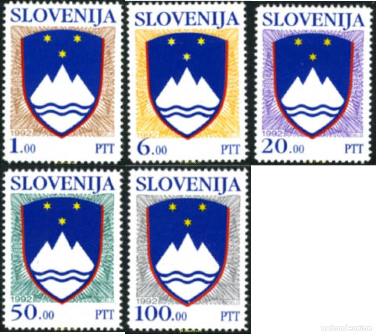 Sellos: 117521 MNH ESLOVENIA 1992 ESCUDOS