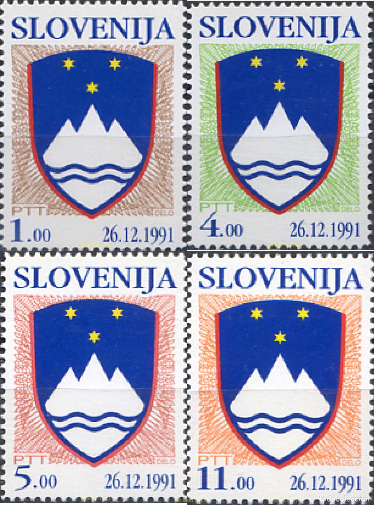 Sellos: 117517 MNH ESLOVENIA 1991 ESCUDOS