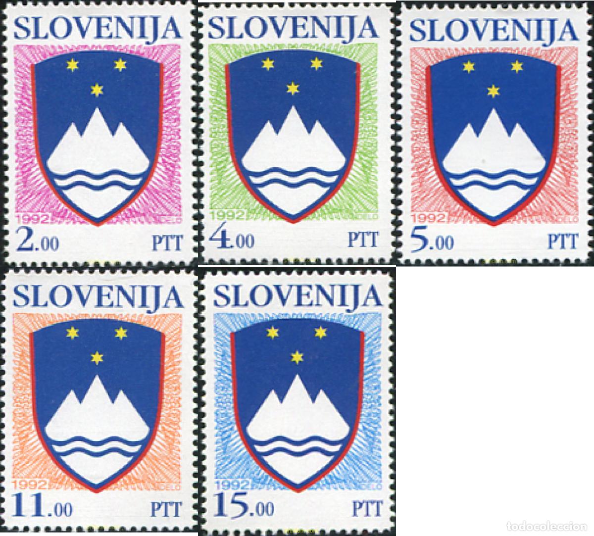 Sellos: 117529 MNH ESLOVENIA 1992 ESCUDOS