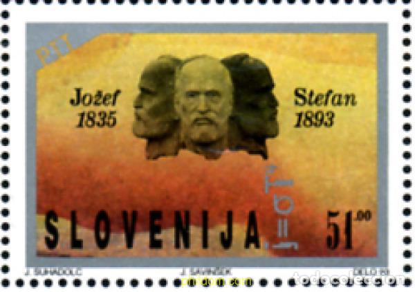 Sellos: 117630 MNH ESLOVENIA 1993 CENTENARIO DE LA MUERTE DE JOZEF STEFAN