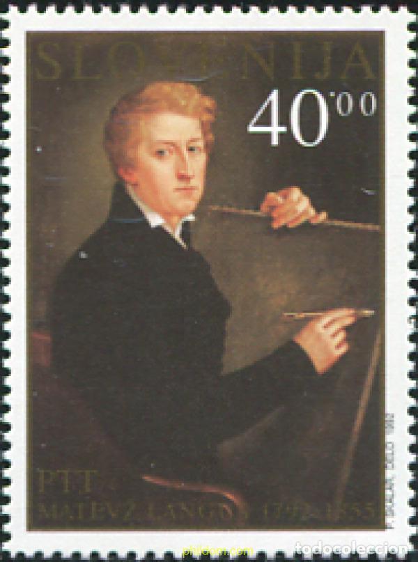 Sellos: 117596 MNH ESLOVENIA 1992 BICENTENARIO DEL NACIMIENTO DEL PINTOR MATEVZ LANGUS