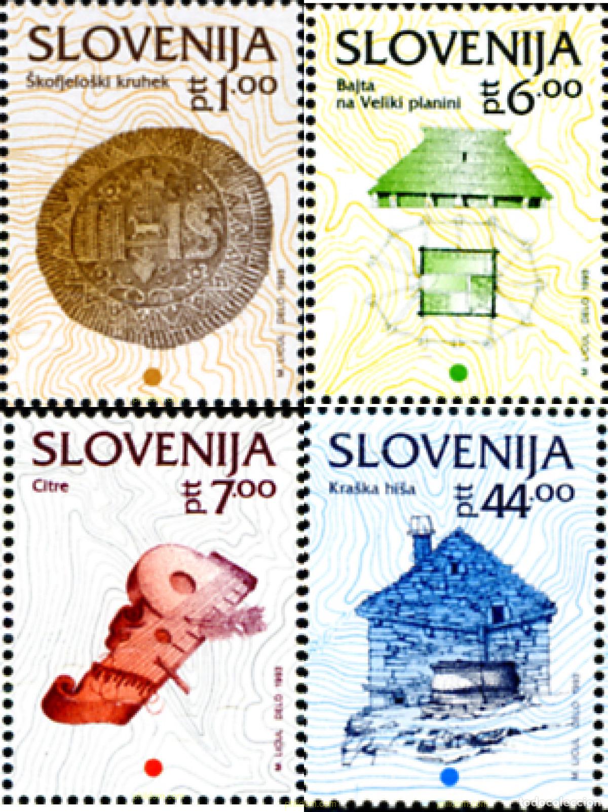 Sellos: 117636 MNH ESLOVENIA 1993 PATRIMONIO CULTURAL ESLOVENO