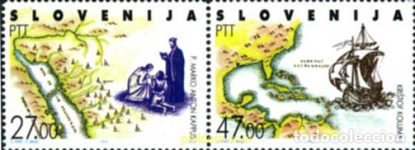 Sellos: 209036 MNH ESLOVENIA 1992 500 ANIVERSARIO DEL DESCUBRIMIENTO DE AMERICA