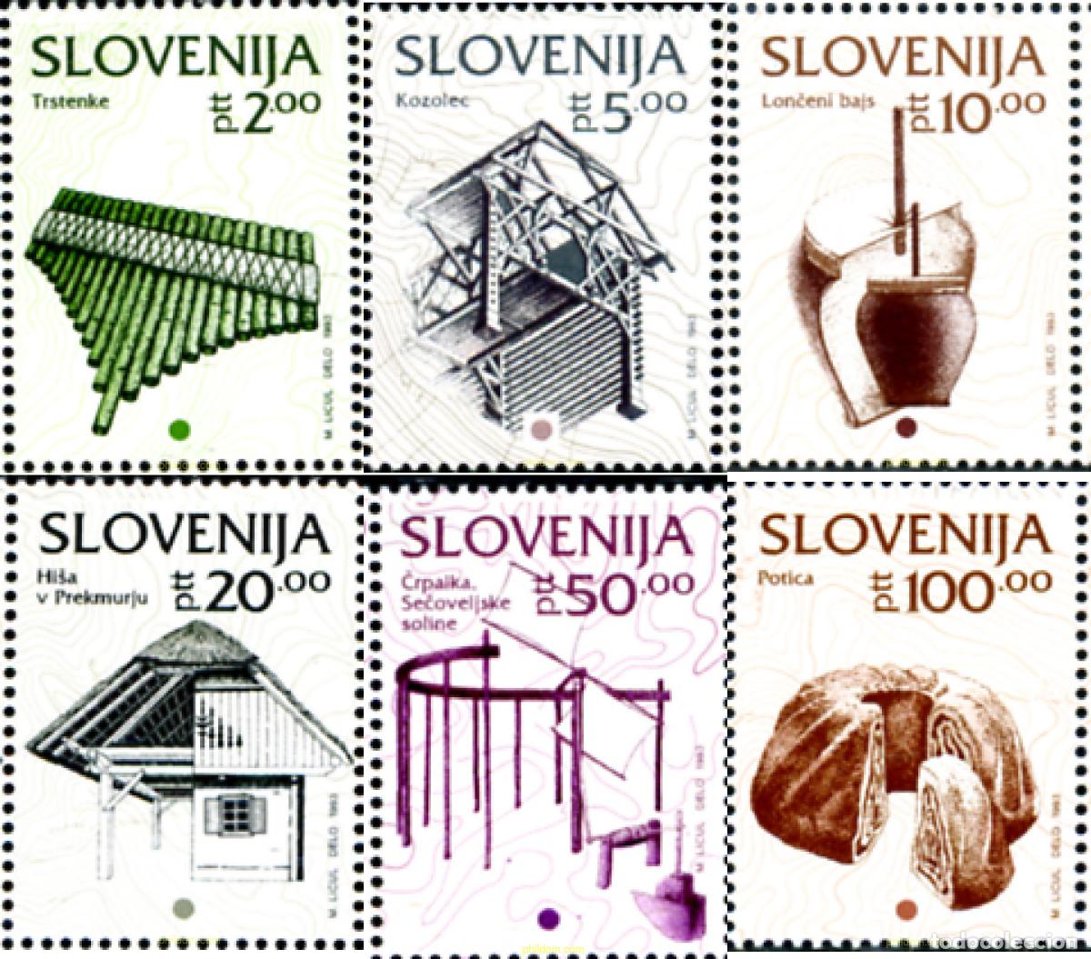 Sellos: 117674 MNH ESLOVENIA 1993 PATRIMONIO CULTURAL ESLOVENO