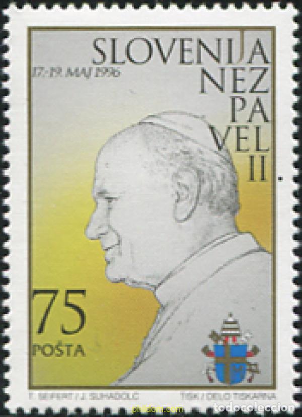 Timbres: 117855 MNH ESLOVENIA 1996 VISITA DE SS EL PAPA JUAN PABLO II A ESLOVENIA