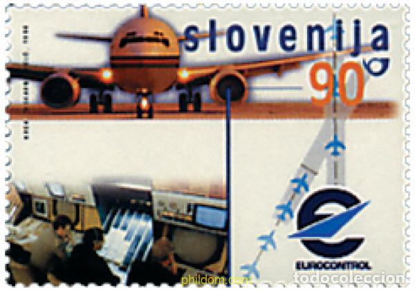 Timbres: 117893 MNH ESLOVENIA 1998 35 ANIVERSARIO DE LA CONVENCION DE EUROCONTROL SOBRE LA SEGURIDAD AEREA