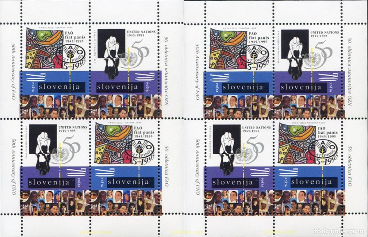 Timbres: 310274 MNH ESLOVENIA 1995 50 ANIVERSARIO DE LA UNICEF