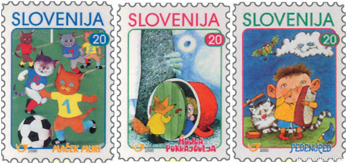 Sellos: 117930 MNH ESLOVENIA 2000 DIBUJOS INFANTILES