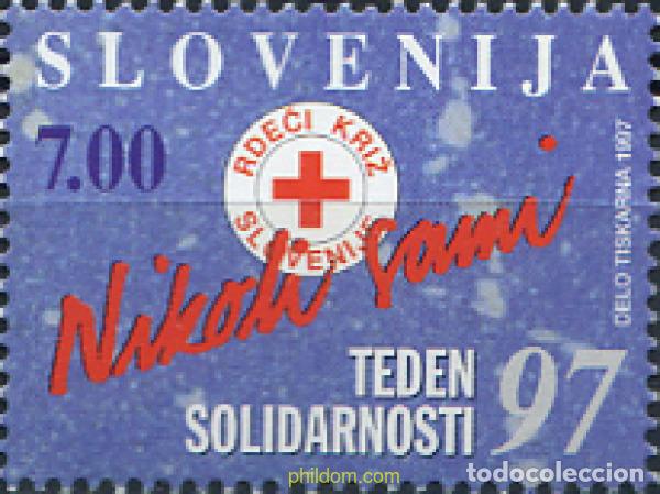 Sellos: 118210 MNH ESLOVENIA 1997 CRUZ ROJA. SEMANA DE LA SOLIDARIDAD