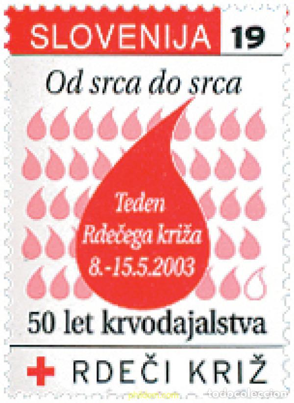 Sellos: 125906 MNH ESLOVENIA 2003 CRUZ ROJA