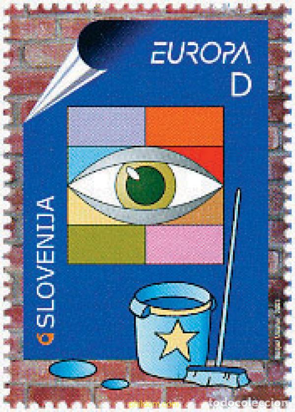 Sellos: 125897 MNH ESLOVENIA 2003 EUROPA CEPT. ARTE DEL CARTEL