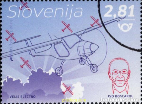 Sellos: 764017 MNH ESLOVENIA 2024 PIONEROS DE LA AVIACI&oacute;N ESLOVENA