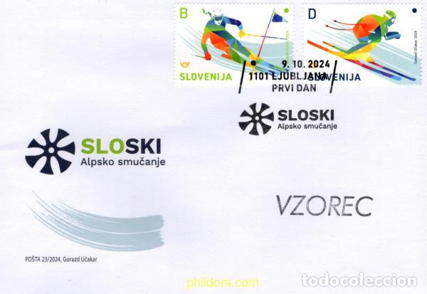 Sellos: 764204 MNH ESLOVENIA 2024 ESQU&iacute; ALPINO EN ESLOVENIA