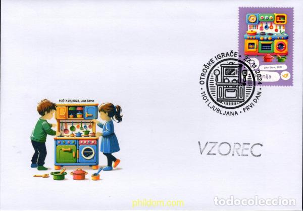 Sellos: 764009 MNH ESLOVENIA 2024 JUGUETES PARA NI&ntilde;OS