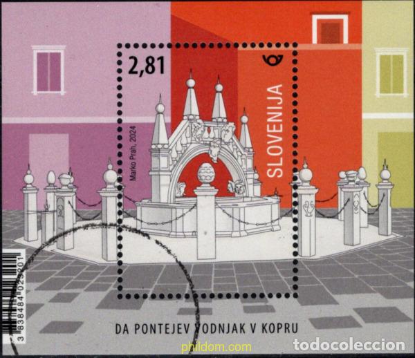 Sellos: 764187 MNH ESLOVENIA 2024 FUENTE EN LA PLAZA PRE&scaron;EREN, KOPER