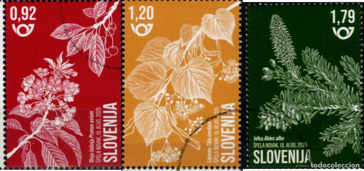Sellos: 763484 MNH ESLOVENIA 2025 FLORA - PLANTAS MEL&iacute;FERAS AUT&oacute;CTONAS