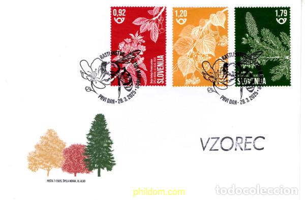 Sellos: 758325 MNH ESLOVENIA 2025 FLORA - PLANTAS MEL&iacute;FERAS AUT&oacute;CTONAS
