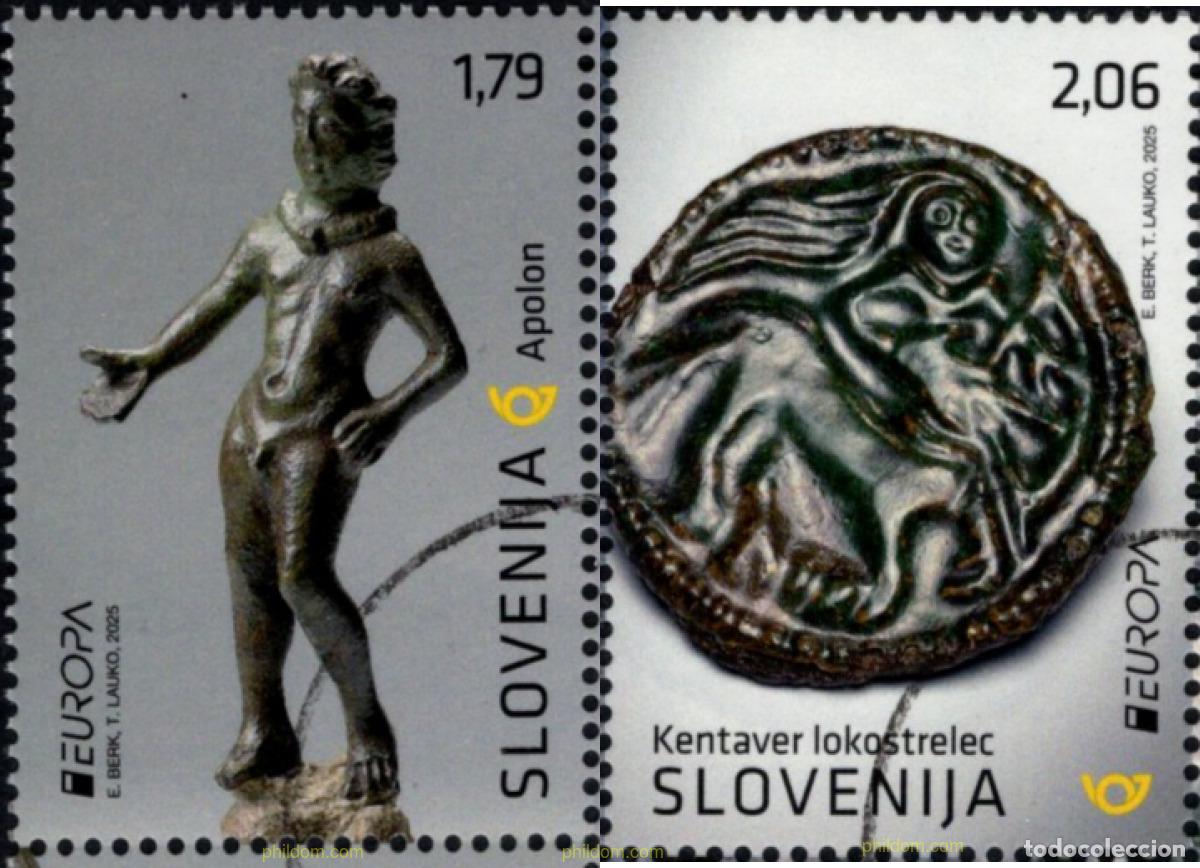 Sellos: 763140 MNH ESLOVENIA 2025 EUROPA - DESCUBRIMIENTOS ARQUEOL&oacute;GICOS NACIONALES