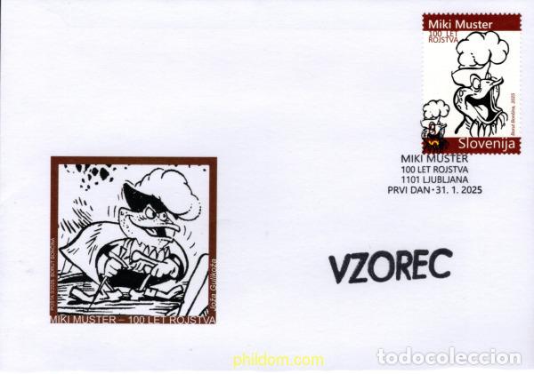 Sellos: 758310 MNH ESLOVENIA 2025 PERSONALIDADES DESTACADAS - MIKI MUSTER