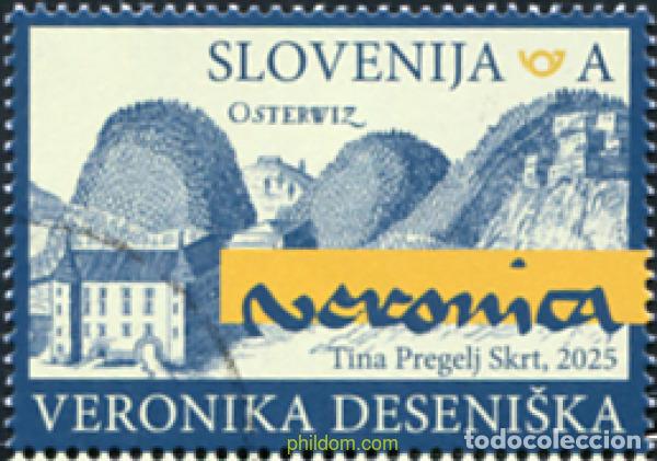 Sellos: 763611 MNH ESLOVENIA 2025 PERSONALIDADES DESTACADAS - VER&oacute;NICA DE DESENICE