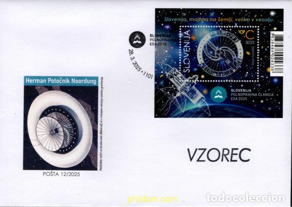 Sellos: 758318 MNH ESLOVENIA 2025 MIEMBRO DE PLENO DERECHO DE LA AGENCIA ESPACIAL EUROPEA
