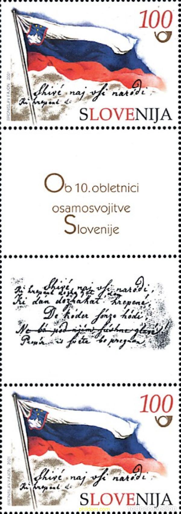 Sellos: 792512 MNH ESLOVENIA 2001 10 ANIVERSARIO DE LA INDEPENDENCIA