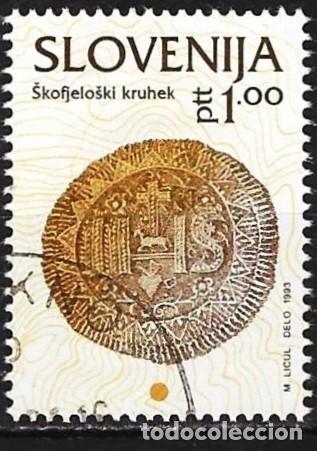 Sellos: Eslovenia 1993 - Mi 39 - YT 37 - Patrimonio cultural: El pastel de miel &rdquo; Loski &rdquo;