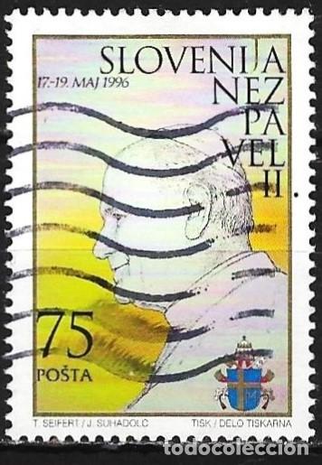 Sellos: Eslovenia 1996 - Mi 144 - YT 131 - El papa Juan-Paulo II