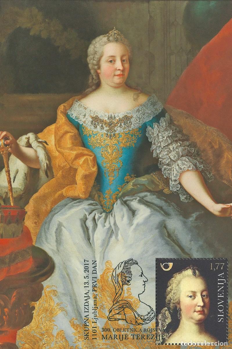 Sellos: Slovenia 2017 - Maria Theresa - 300th Anniversary of her Birth carte maximum