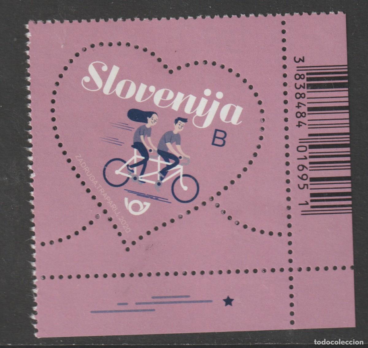 Sellos: Slovenia 2020 - Love, St. Valentin day mnh**