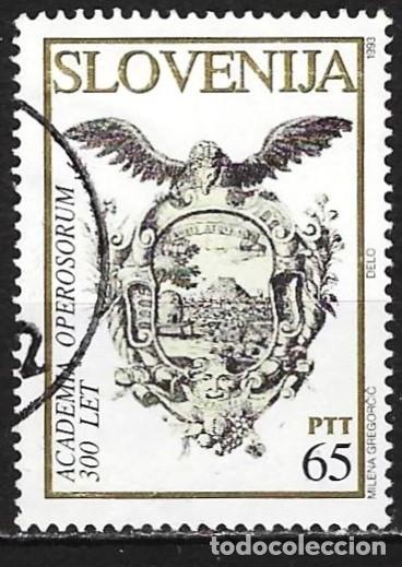 Sellos: Eslovenia 1993 - Mi 68 - YT 66 - Escudo de armas de la academia operosorum