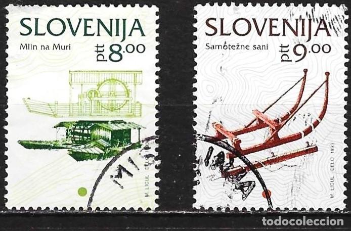 Sellos: Eslovenia 1993 - Mi 65 & 66 - YT 63 & 64 - Patrimonio cultural
