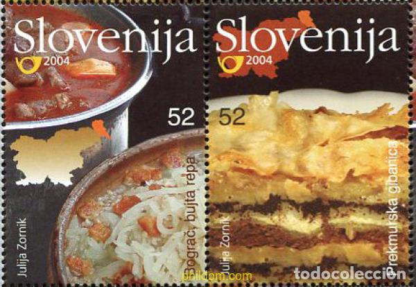 Sellos: 168468 MNH ESLOVENIA 2004 GASTRONOMIA