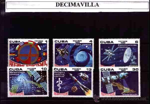 Sellos: CUBA, 1980, 2184/89, COSMOS - Foto 1