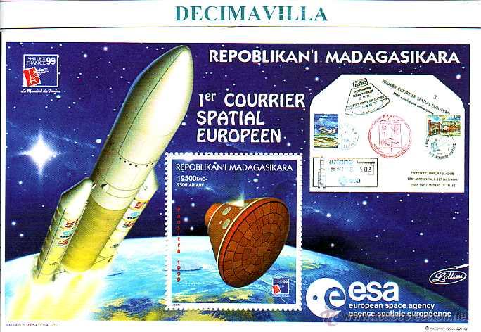 Sellos: MADAGASCAR, COSMOS, 1999, TRVA068 - Foto 1