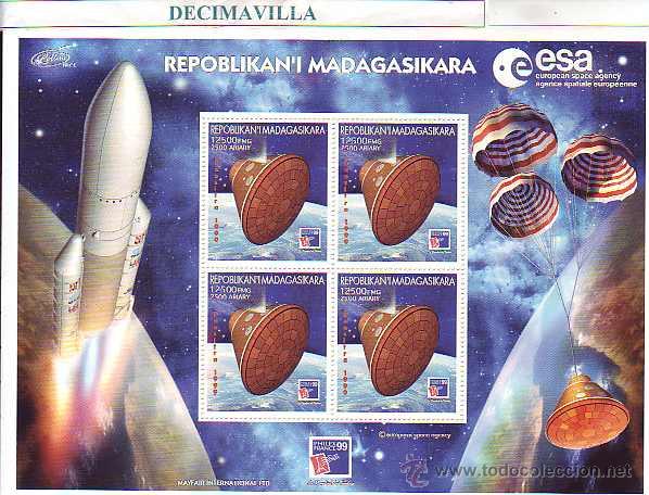 Sellos: MADAGASCAR, COSMOS, 1999, TRVA069 - Foto 1