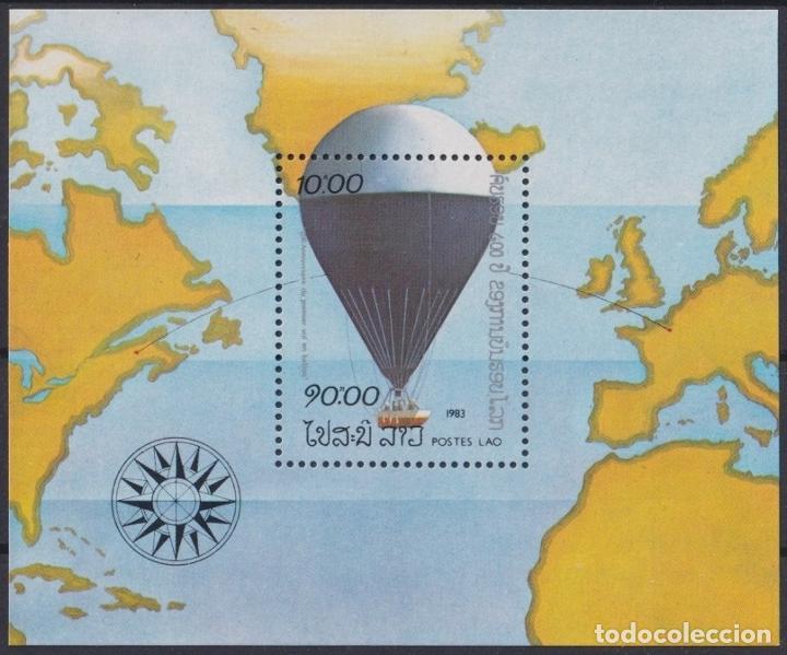 Sellos: F-EX23709 LAOS MNH 1983 SHEET GLOBE BALLOON GLOBOS. - Foto 1