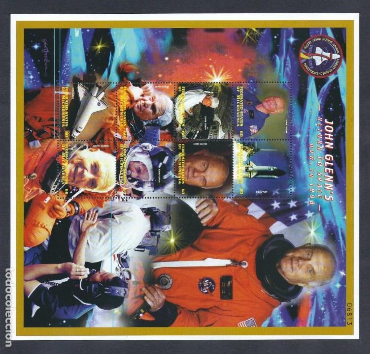 Sellos: SELLOS MICRONESIA 1998 JOHN GLENNS RETURN TO SPACE - Foto 1