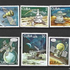 Sellos: CUBA 2049/52 Y AEREO 279/80** - AÑO 1978 - CONQUISTA DEL ESPACIO - DIA DE LA ASTRONAUTICA. Lote 401021699