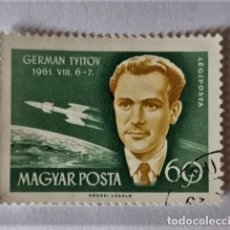 Sellos: SELLO USADO HUNGRIA 1962 CONQUISTA DEL ESPACIO GERMAN TYITOV