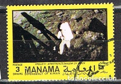 Sellos: Manama 9, alucinaje del Apolo, usado - Foto 1