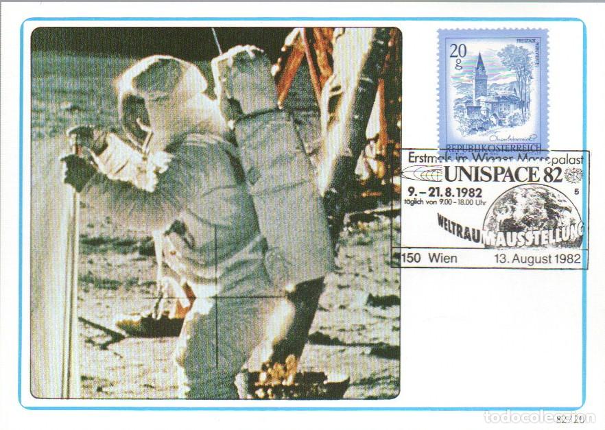 Sellos: AUSTRIA, UNISPACE82, MATASELLO DE 13-8-1982 - Foto 1