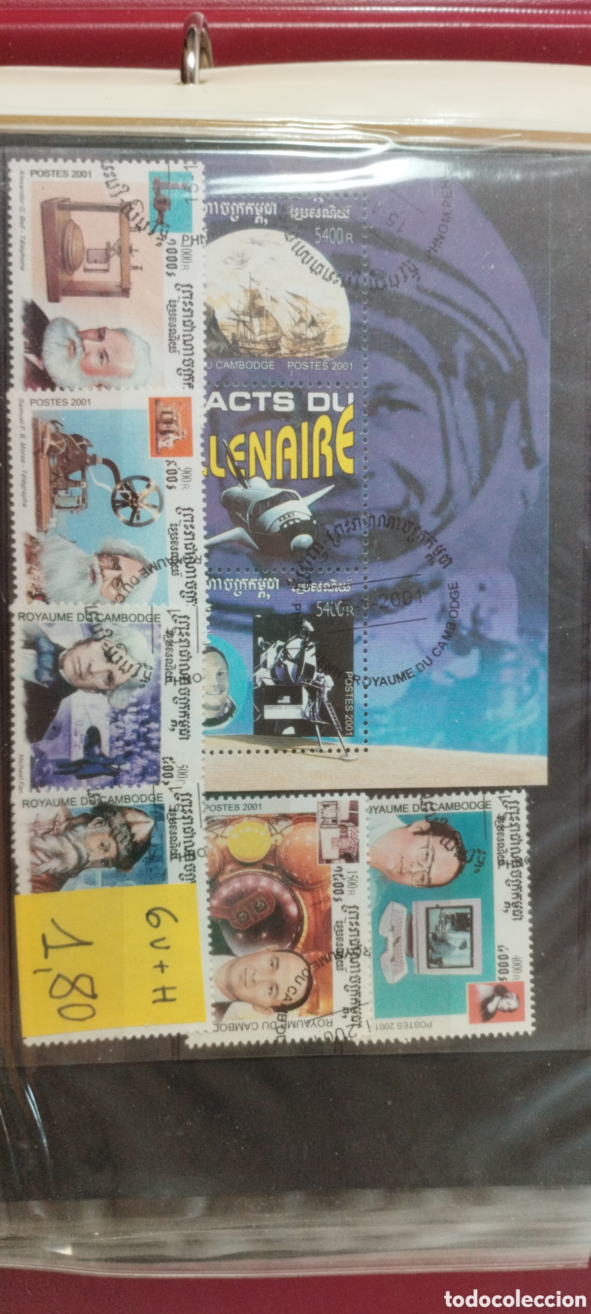 Sellos: Sellos Cambodja Tem&aacute;tica Espacio - Foto 1