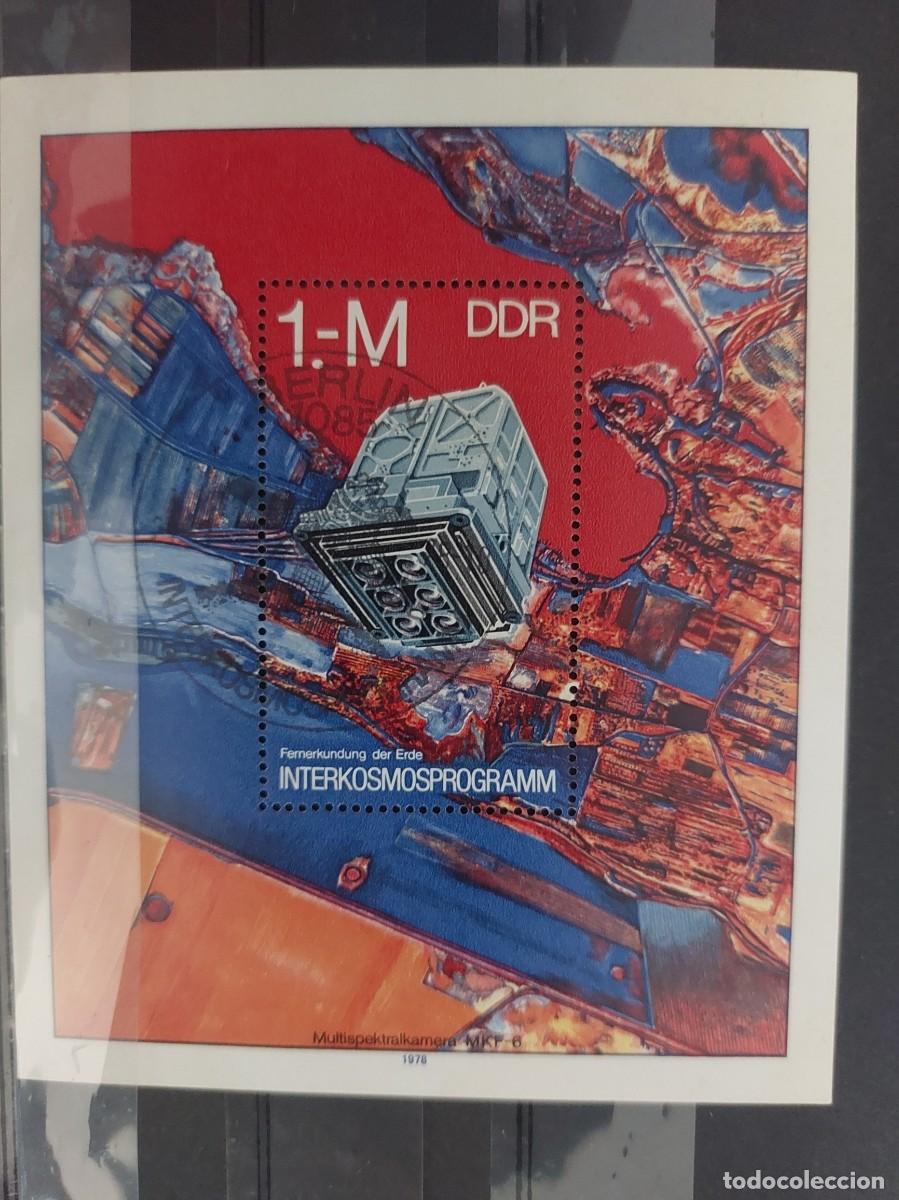 Sellos: Sellos. Sheet programa Interkosmos. Espacio. RDA, 1978 - Foto 1