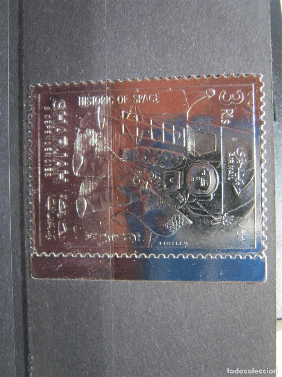 Sellos: SHARJAH SELLO PLATA ESPACIO MNH** LUJO. - Foto 1