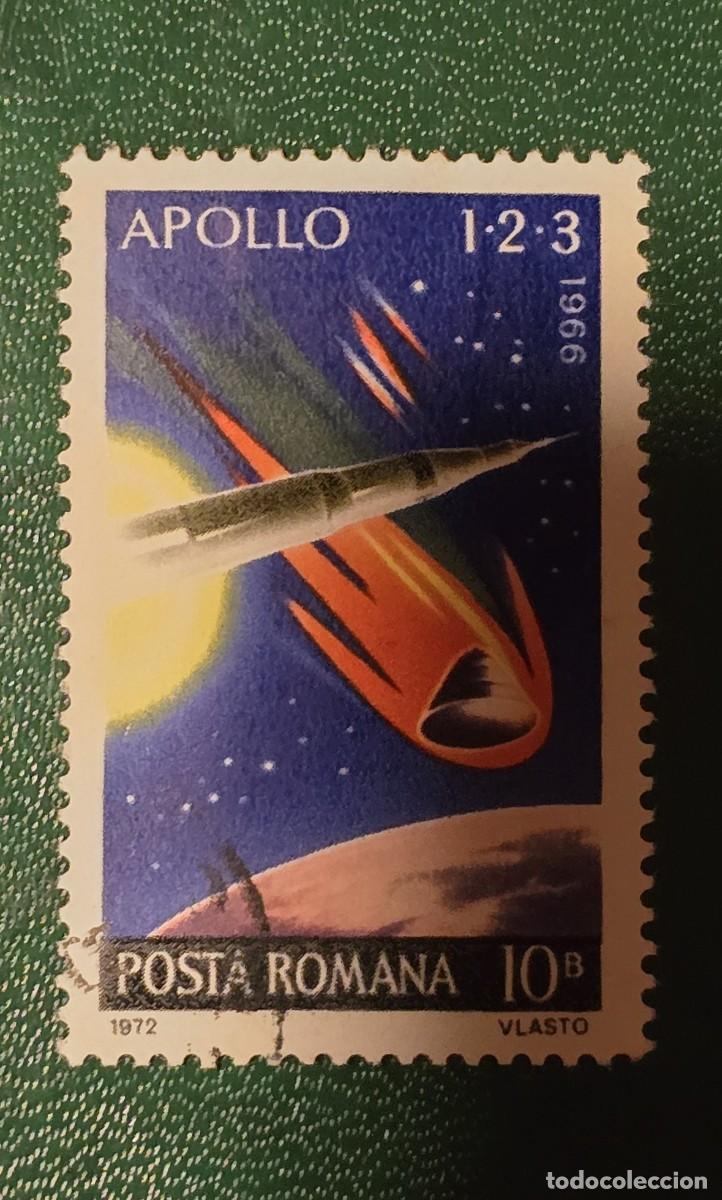 Sellos: SELLO USADO RUMANIA 1972 PROGRAMA APOLLO - APOLO - Foto 1